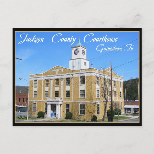 Postal Corte del Condado de Jackson - Gainesboro, TN (Anverso)