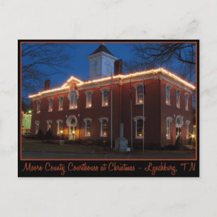 Postal Corte del Condado de Moore en la noche - Lynchburg
