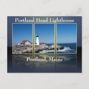 Postal Corte del faro de la cabeza de Portland