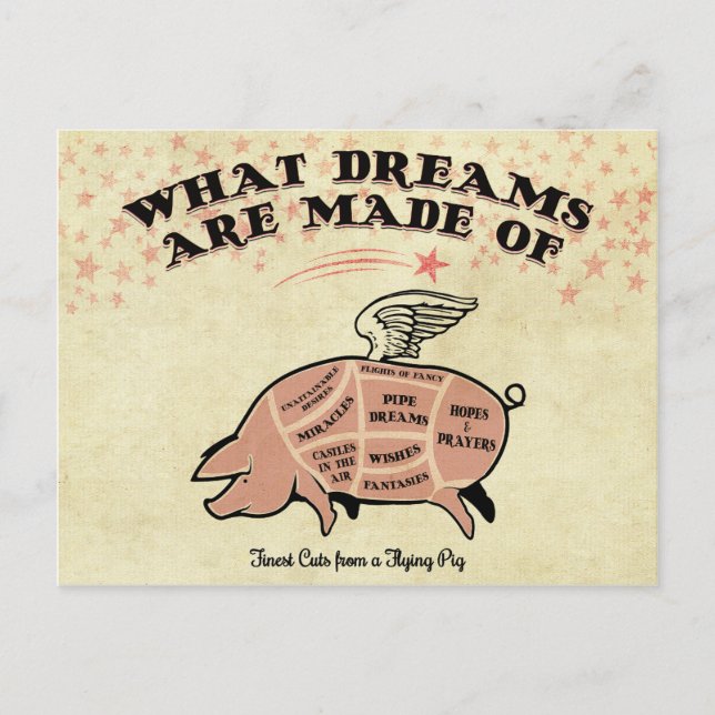 POSTAL CORTES DE CERDO FLYIN (Anverso)