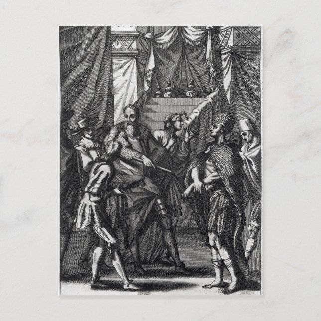 Postal Cortes y Montezuma (Anverso)