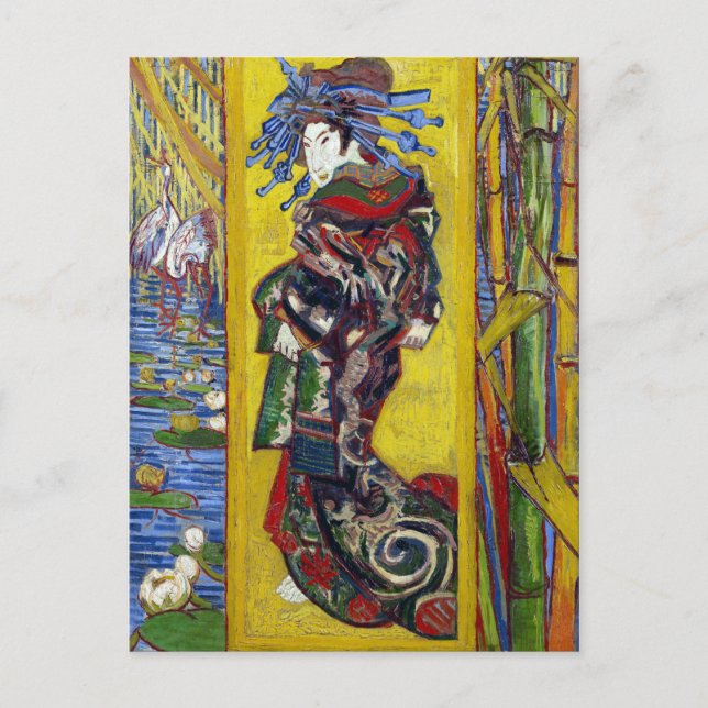 Postal Cortesana de Vincent van Gogh (Anverso)