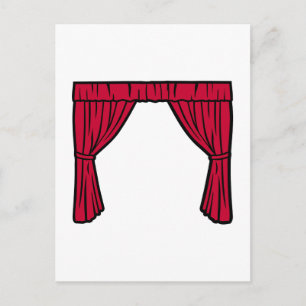Postal Cortina de teatro