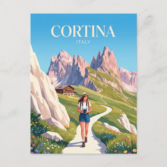 POSTAL CORTINA ITALIA (Anverso)