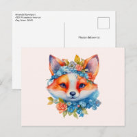 Corto Naranja Fox con corona floral