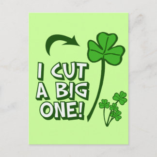 Postal Corto un gran shamrock