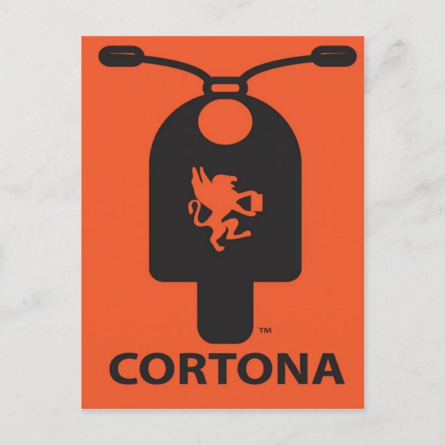 Postal Cortona Scooter Postcard (Anverso)