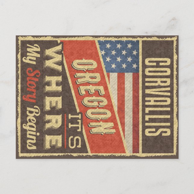 Postal Corvallis Oregon (Anverso)