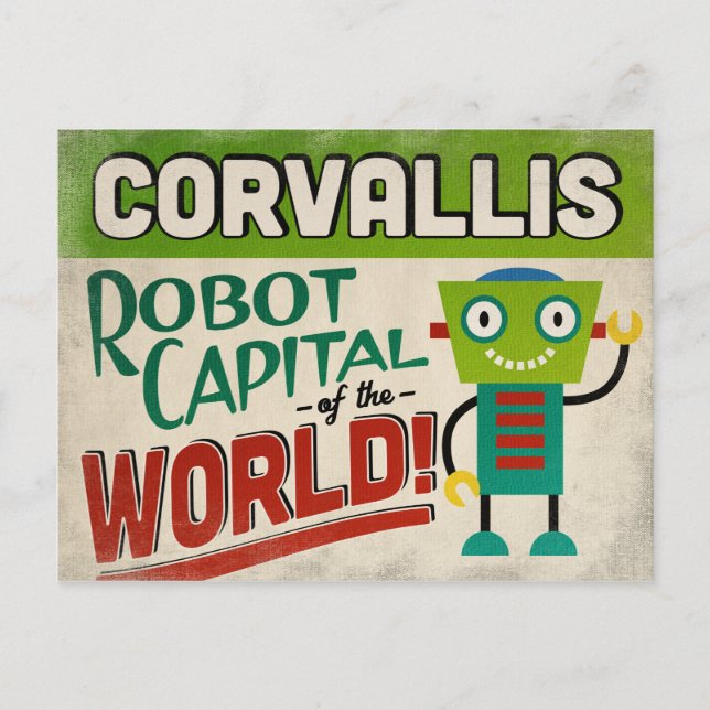 Postal Corvallis Oregon Robot (Anverso)