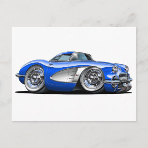 Postal Corvette Blue Car