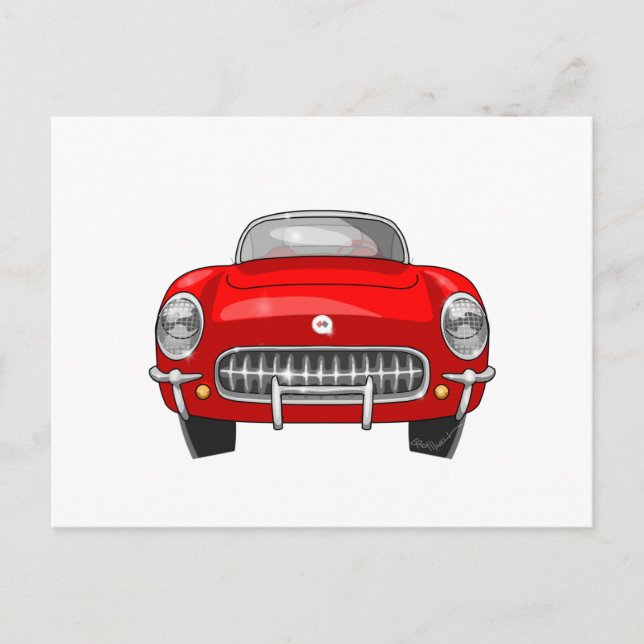 Postal Corvette Chevy 1955 (Anverso)