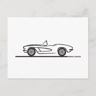 Postal Corvette de Chevrolet de 1961