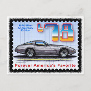 Postal Corvette de la Edición Especial del Aniversario de