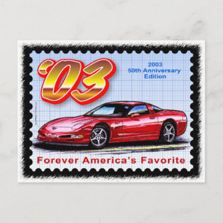 Postal Corvette del 50º aniversario de 2003