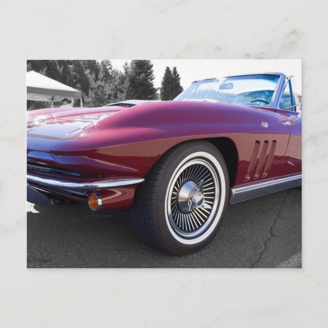 Postal Corvette Stingray clásico (Anverso)