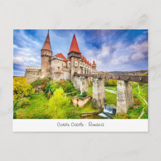 Postal Corvin Castle postcard from Romania