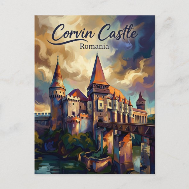 Postal Corvin Castle Romania (Anverso)