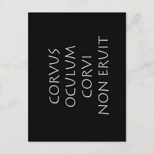 Postal Corvus oculum corvi non eruit