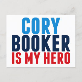 Postal Cory Booker es mi héroe