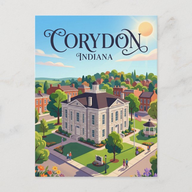 Postal Corydon EE. UU. (Anverso)