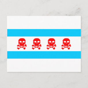 Postal Cosas de la Bandera de Chicago
