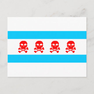 Postal Cosas de la Bandera de Chicago