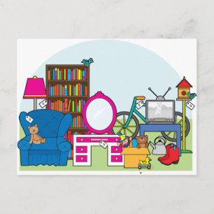 Postal Cosas de venta de garaje