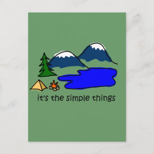 Postal Cosas simples - Camping