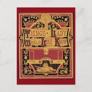 Postal Cosas Una Postcarta Lady