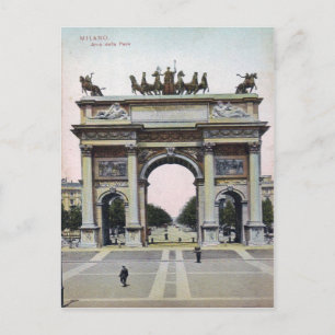 Postal cosecha de Milano Arco della Pace Italia