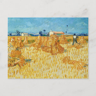Postal Cosecha en Provenza de Van Gogh