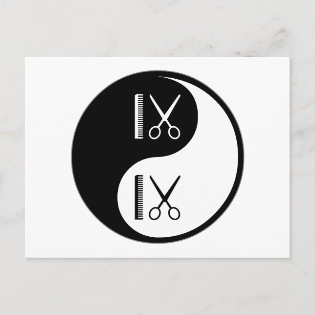 Postal Cosmetología de Yin Yang (Anverso)