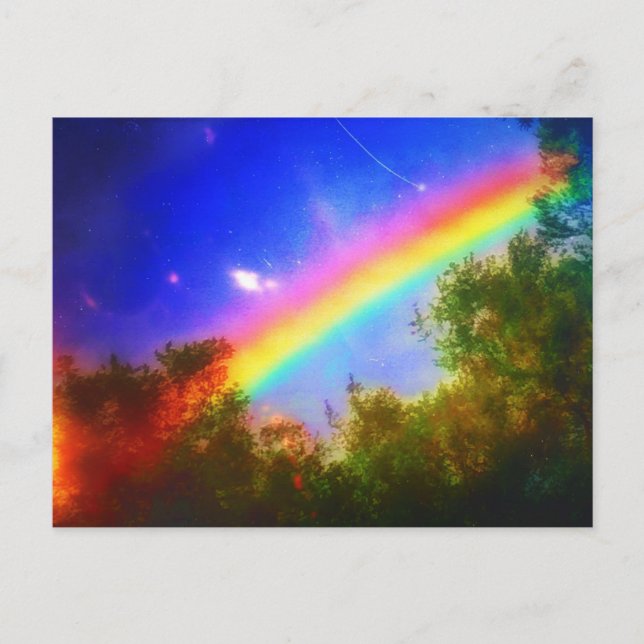 postal COSMIC RAINBOW (Anverso)