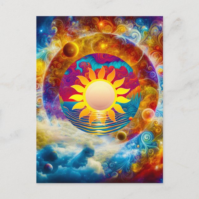 Postal Cosmic Sun (Anverso)