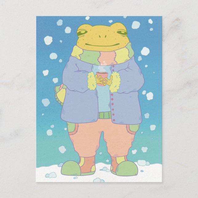 Postal Cosmosa rana de invierno (Anverso)