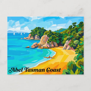 Postal Costa Abel Tasman Nueva Zelanda