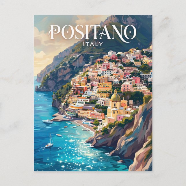 Postal Costa Amalfitana Italia (Anverso)