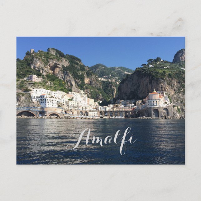 Postal Costa Amalfitana Italia Postcard (Anverso)