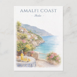 Postal Costa Amalfitana Italia Vacaciones Viajes