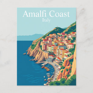 Postal Costa Amalfitana, Italia Viaja Mediterráneo