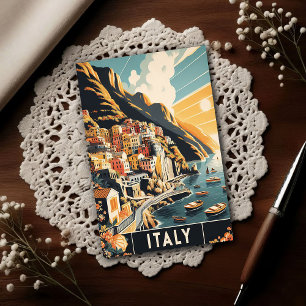 Postal Costa Amalfitana Italia Viajes Antiguos
