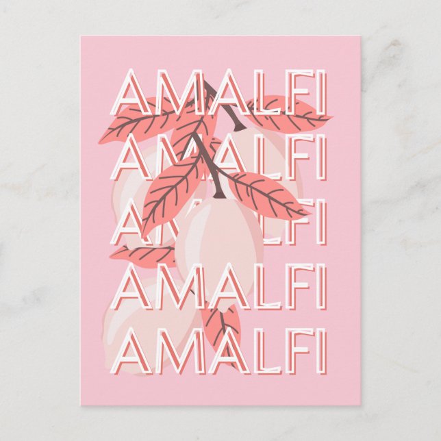 Postal Costa Amalfitana, Italia Viajes de arte, viajes de (Anverso)