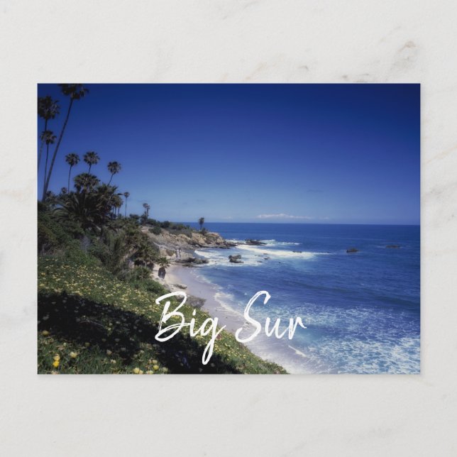 Postal Costa Big Sur de California (Anverso)