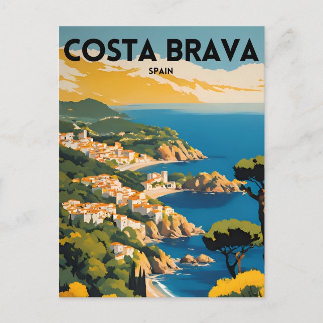 Postal Costa Brava España (Anverso)