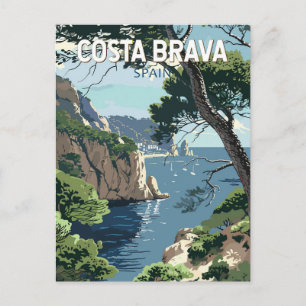 Postal Costa Brava España Viaje al Vintage