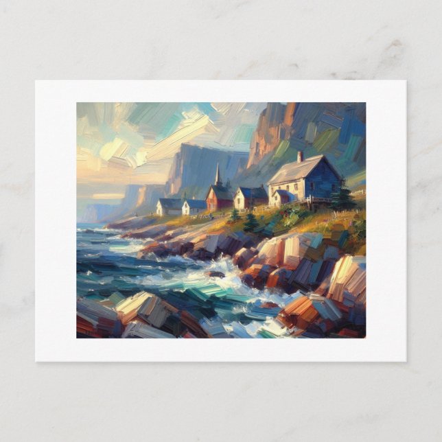 Postal Costa canadiense, (Anverso)