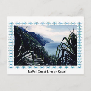 Postal Costa costa de la Postal-NaPali, Kauai, Hawaii