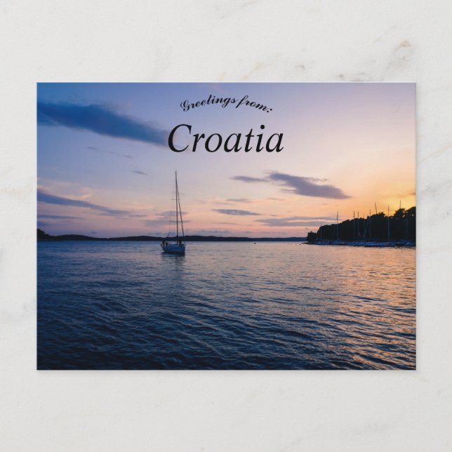 Postal Costa Croacia de Hvar (Anverso)