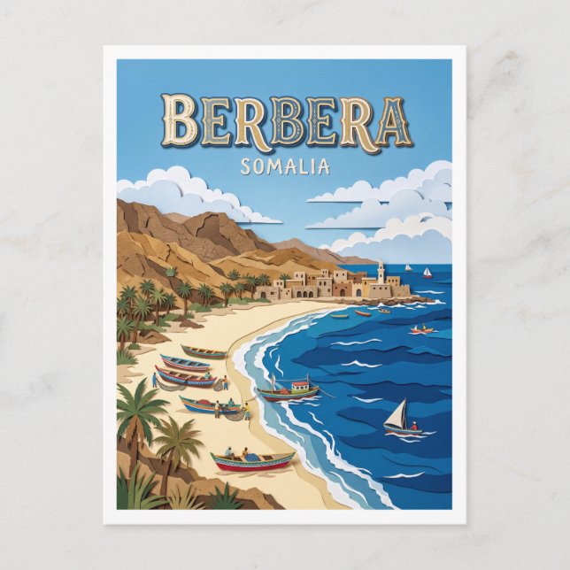 Postal Costa de Berbera Somalia (Anverso)
