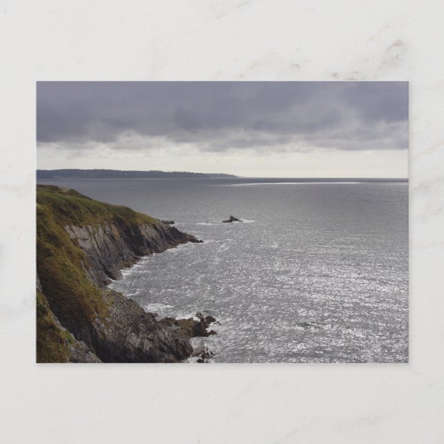 Postal Costa de Britania después de la tormenta. (Anverso)